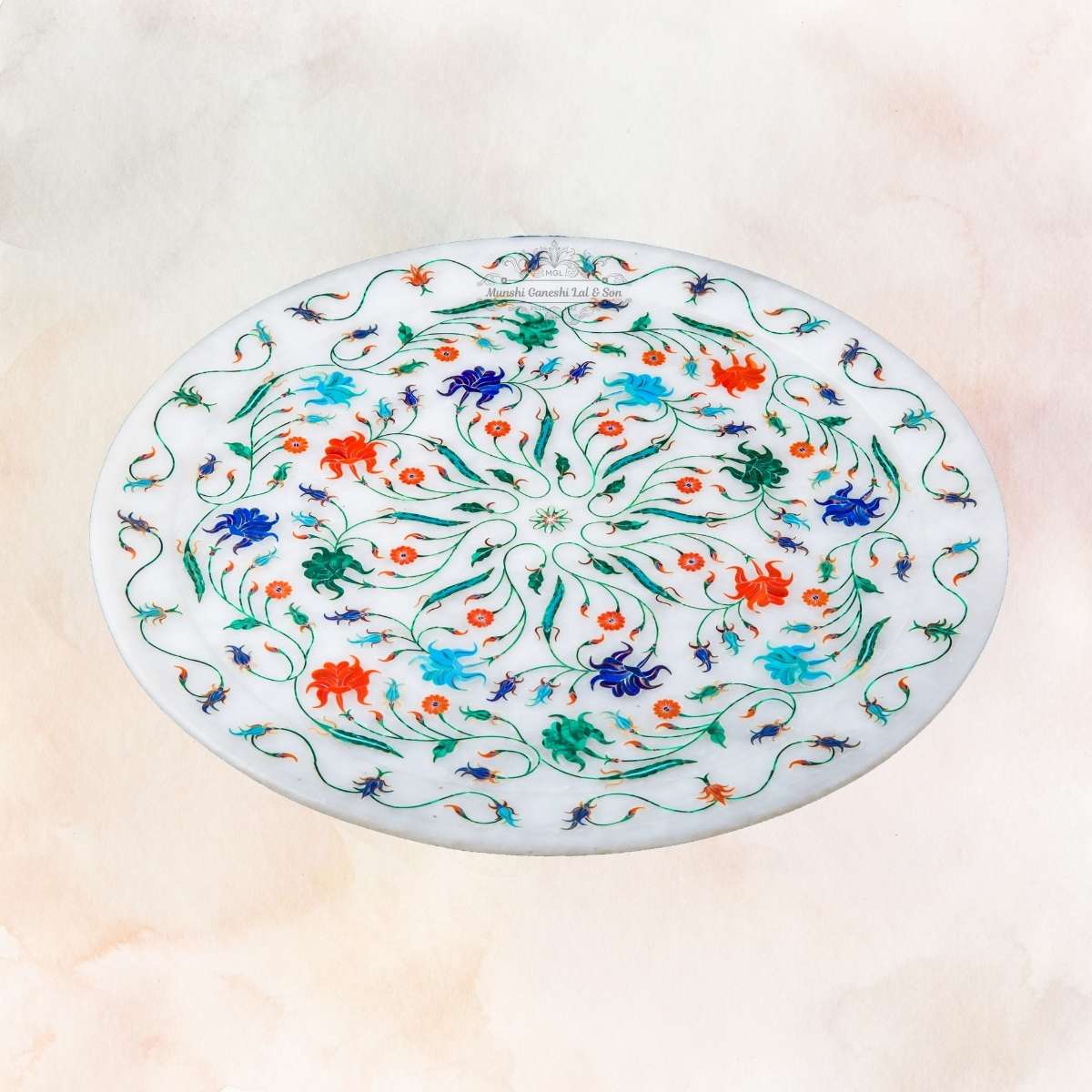 Fully Printed Designed Marble Fruit Bowl